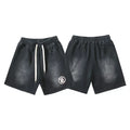 Hellstar Minimalist Logo Vintage Streetwear Casual Shorts