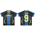 Corteiz Soccer Jersey T-Shirt - Black/Blue/Yellow