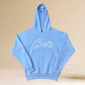 Corteiz Signature Script Heavyweight Hoodie blue