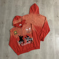 Vale Forever "Lives & Forever Vale Sport" Vintage Zip-Up Hoodie (Red)