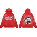 Hellstar Studios Red Cloud Wash Screaming Portrait Unisex Hoodie Sweatshirt