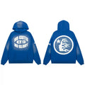 Hellstar Studios Blue No Guts No Glory Cloud Wash Hoodie Unisex Sweatshirt