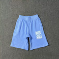 Corteiz "Rules The World" (RTW) Heavyweight Shorts Light Blue