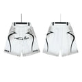 Hellstar White Gradient Curved Logo Streetwear Loose Casual Shorts