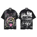 Hellstar Brainwashed World Tour Graphic T-Shirt – Vintage Streetwear Black Tee