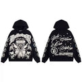 Hellstar Studios Black Gothic Angel Star Unisex Hoodie Sweatshirt