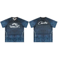 Corteiz Gradient Athletic Jersey T-Shirt - Dark Navy/Black
