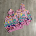 Vale Forever "Vale Graffiti" Vintage Zip-Up Hoodie (Pink)