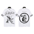 Hellstar Studios The Path to Paradise Angel Graphic Oversized T-Shirt Unisex White Short Sleeve Tee