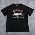 Corteiz Cruise Ship Rules The World T-Shirt – Black