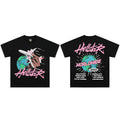 Hellstar Worldwide 2024 T-Shirt Black - Airplane Globe Graphic World Tour Cities Print Streetwear Tee