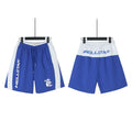 Hellstar Blue White Color Block Streetwear Loose Shorts