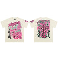 Hellstar No Guts No Glory T-Shirt Cream - Pink Anatomical Organs Graphic It's In You Streetwear Tee