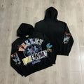 Vale Forever "Valley Dreams Emblem" Vintage Zip-Up Hoodie (Black)