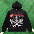 Vale Forever Graphic Full-Zip Hoodie (Black / Crest & Dragon Coat of Arms)