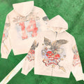 Vale Forever Graphic Full-Zip Hoodie (Cream / Eagle, Heart & Number 14)