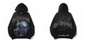 Vintage "Godspeed" Globe Figure Oversized Hoodie