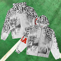 Vale Forever Graphic Full-Zip Hoodie (Grey / Leopard Fade & Photo Print)