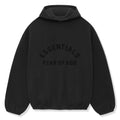 Fear Of God Essentials Core Collection Nylon Fleece Black Hoodie (SS24)